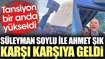 Bakan Soylu ile karşılaşan TİP'li Ahmet Şık: "Yargılanacaksınız..!"