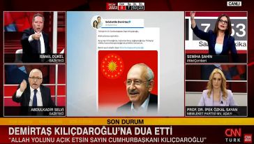 CNN Türk'te 'iki yüzlülük' tartışması! "Reklam, Lütfen! Lütfen reklama gidelim. Sakin olun.. Allah Allah"