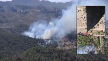 Marmaris'te iki bölgede orman yangını