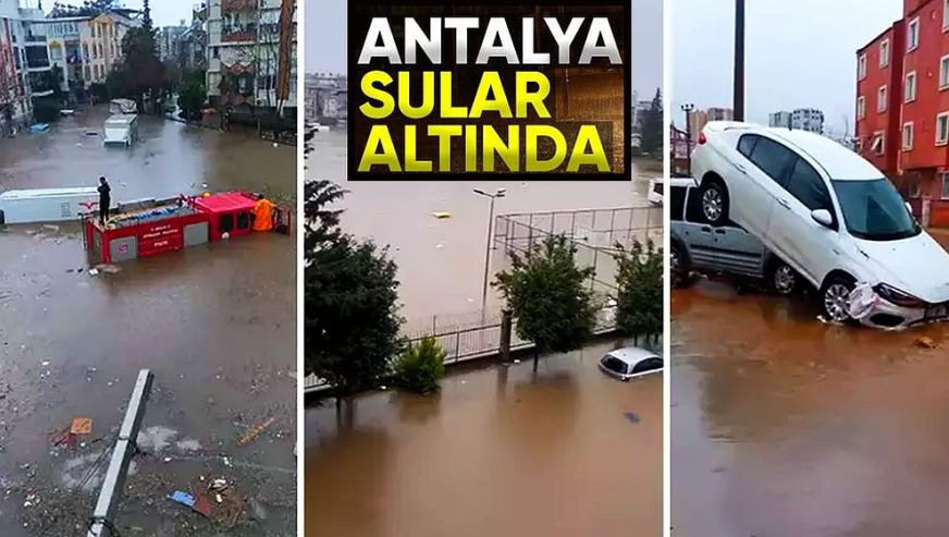 Antalya'da sel: Turuncu kod verildi! Şiddetli yağış nedeniyle 1 can kaybı...6 ilçede eğitime 1 gün ara verildi...