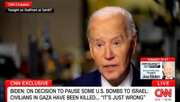 "Bizim gönderdiğimiz bombalar sonucunda siviller öldürüldü" diyen Biden CNN'e konuştu: "İsrail Refah'a girerse bomba yollamayacağım..!"