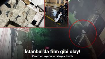 İstanbul’da film gibi olay... Silahla kendini vurdu, polis kan izlerini takip edip oyununu bozdu!