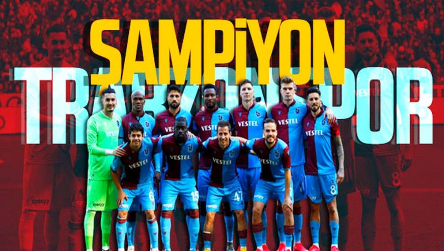38 yıllık rüya...Trabzonspor, şampiyonluğunu ilan etti...