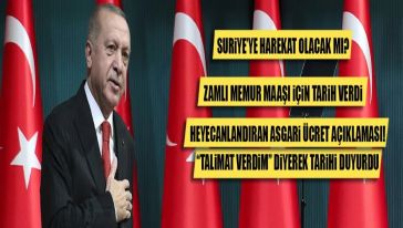 Cumhurbaşkanı Erdoğan'dan asgari ücret açıklaması: "En kısa sürede müjde vereceğiz..!"