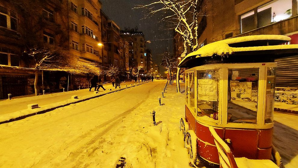 Cihangir'de Kar Manzaraları...