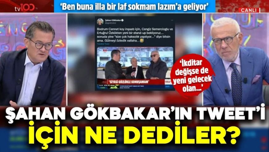 Semercioğlu ve Özkök'ten, komedyen Şahan Gökbakar'a cevap: 
