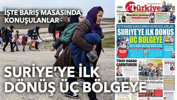 Türkiye Gazetesi Suriyelilerin dönüşü için adres verdi! "Dönüşler Humus, Şam ve Halep'e..!"
