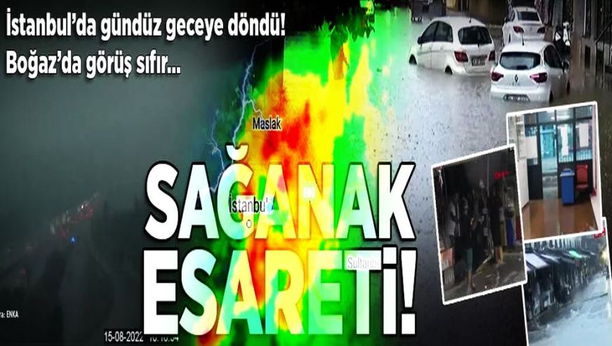 İstanbul'da kuvvetli sağanak yağış...Uyarılar peş peşe geliyor!