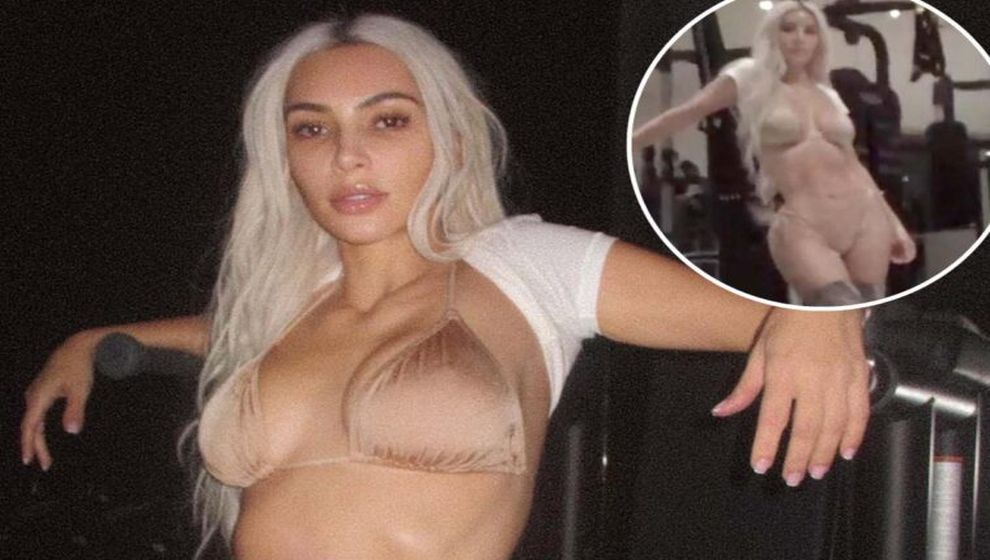 Kim Kardashian'ın spor salonundan paylaşımları şaşırttı: "Çıplaksın sandım...!"