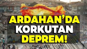 Ardahan'da 5 büyüklüğünde deprem...
