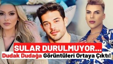 Hadise ile boşanma aşamasında olan Mehmet Dinçerler Kerimcan Durmaz'ı dudaktan mı öptü?