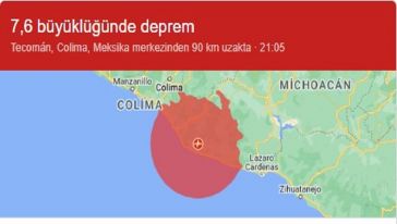 Meksika'da 7.6 büyüklüğünde deprem