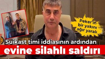 Sedat Peker'in Beykoz'daki evine silahlı saldırı...1 ağır yaralı!