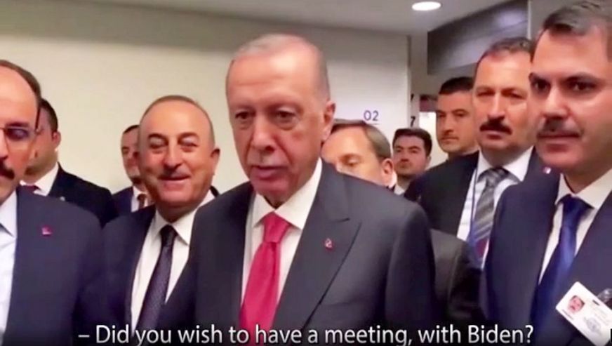 Cumhurbaşkanı Erdoğan’dan muhabire olay Biden yanıtı! ‘Görüşmüş olmayı diler miydiniz..?’