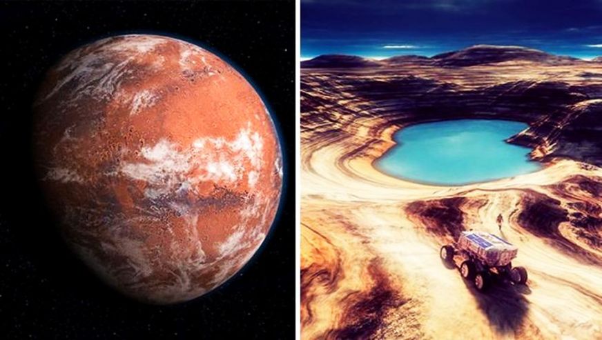 Mars yüzeyinin altında su kanıtı bulundu...