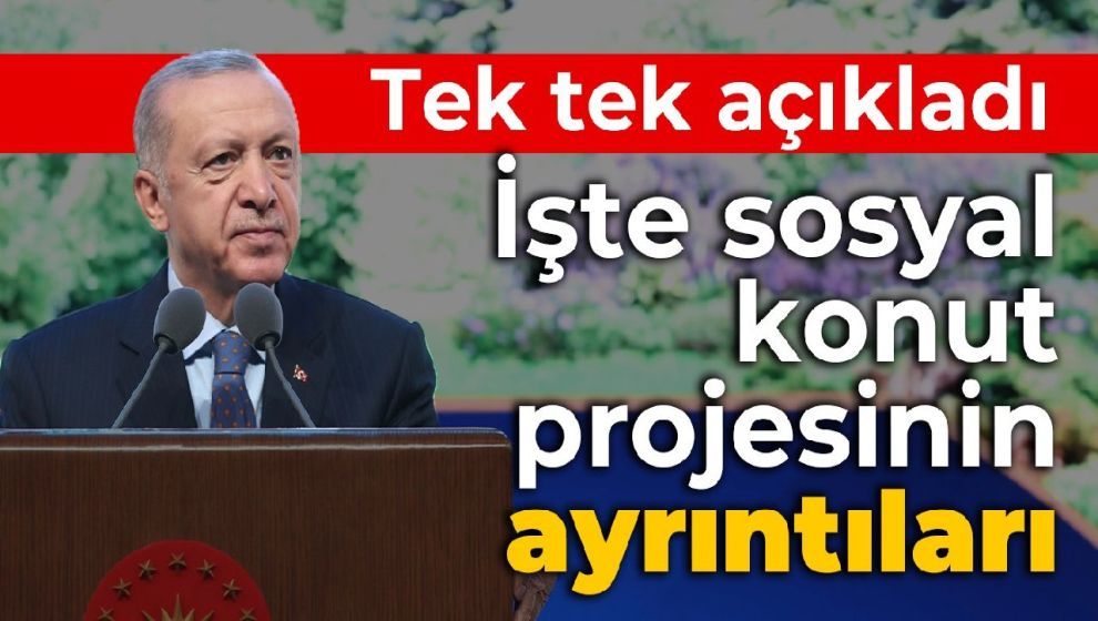 Cumhurbaşkanı Erdoğan tek tek açıkladı: 