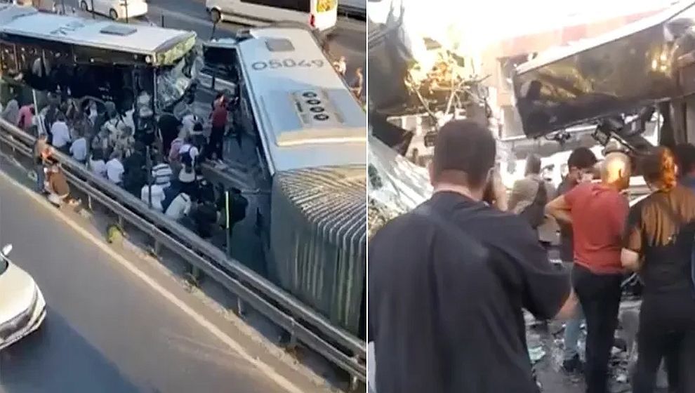 İstanbul Avcılar'da metrobüs kazası! Yaralılar var...