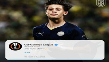 Arda Güler tarihe geçti, UEFA'nın resmi sitesinden 