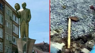 İstanbul'da Atatürk Anıtı'na baltalı saldırı