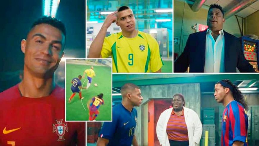 Nike'ın 2022 Dünya Kupası Reklamı: Ronaldinho, Mbappe, Ronaldo ve daha fazlası...