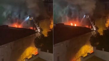 Karaköy'deki Ermeni Kilisesi lojmanında yangın! 2 kişi hayatını kaybetti...