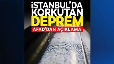 İstanbul Kağıthane’de deprem! 3.1 büyüklüğünde deprem birçok ilçede hissedildi...