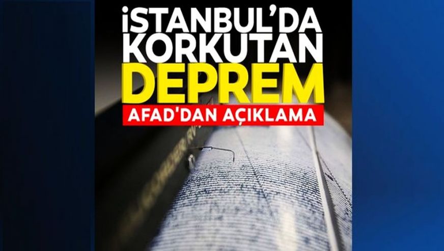 İstanbul Kağıthane’de deprem! 3.1 büyüklüğünde deprem birçok ilçede hissedildi...
