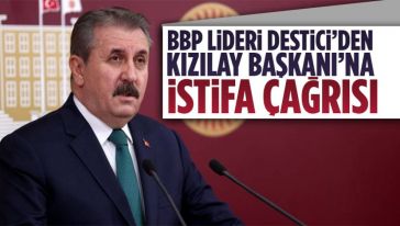 BBP lideri Mustafa Destici'den Kızılay Başkanı Kınık'a istifa çağrısı: "Akıl devre dışı kalmış..."