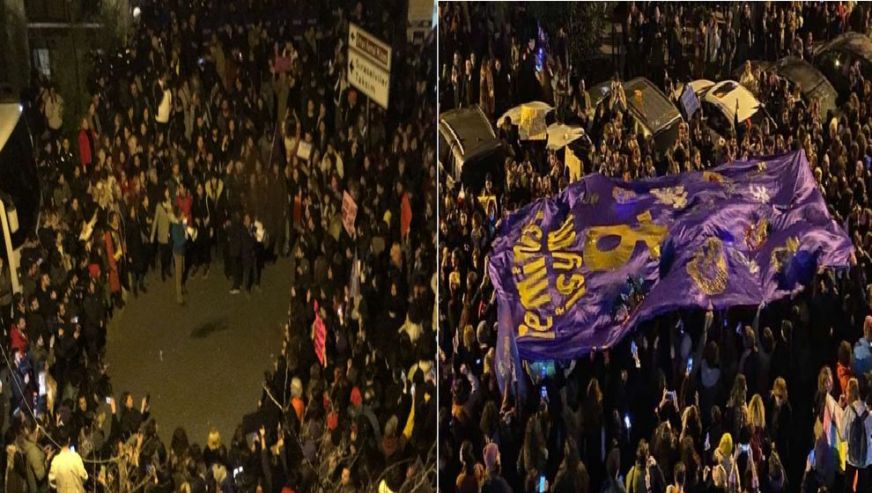 8 Mart Feminist Gece Yürüyüşü... Yasak kadınları durduramadı!