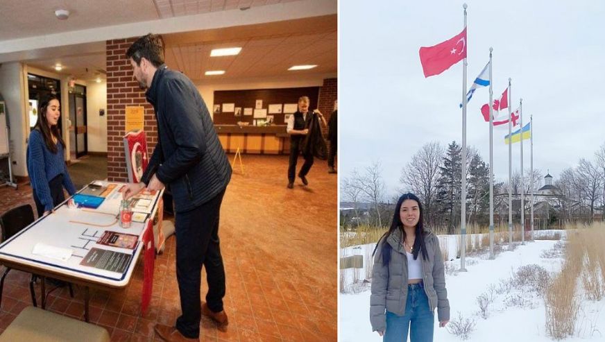 Kanada'da okuyan Türk öğrenci depremzedeler için yardım topladı!