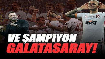 Galatasaray Süper Lig'in şampiyonu!