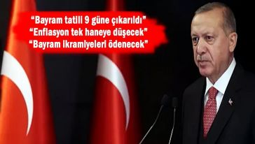 Cumhurbaşkanı Erdoğan: "Maaş ve ikramiyesi bayram öncesi hesaplara yatacak..!"