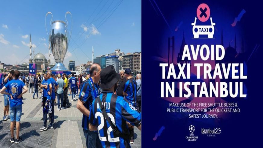 UEFA’dan İstanbul’a gelen taraftarlara ‘taksi kullanmayın’ uyarısı..!