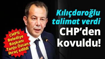 Beklenen oldu CHP Bolu Belediye Başkanı Tanju Özcan'ı ihraç etti!