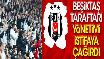 Beşiktaş - Tirana maçında 'Yönetim istifa' tezahüratları...