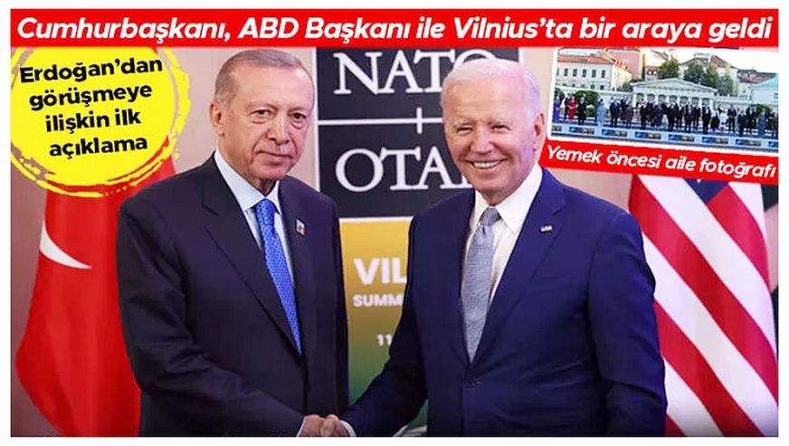 Cumhurbaşkanı Erdoğan ve ABD Başkanı Biden bir araya geldi: 
