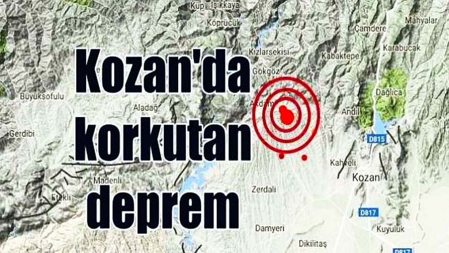 Adana'da 5,5 büyüklüğünde deprem! Çevre illerden de hissedildi...