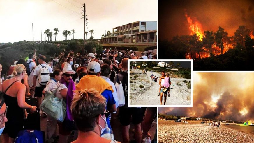 Yunanistan felaketi yaşıyor! Rodos'tan sonra şimdi de Korfu yanıyor...
