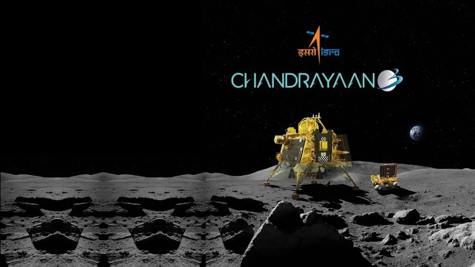 Tarihi an! Göz bebeği 'Chandrayaan' Ay'ın güney kutbuna indi...