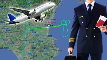 Lufthansa'nın pilotu uçağın rotası değiştirilince kızdı, gökyüzüne penis çizdi!