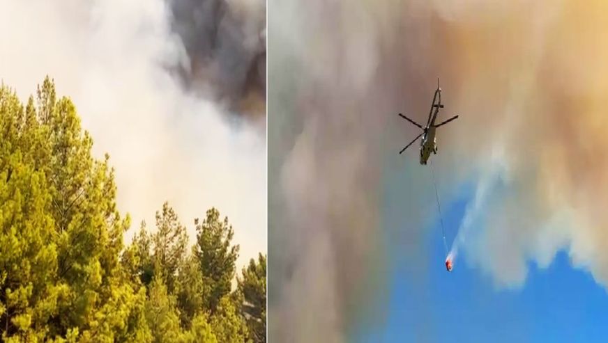 Alanya'daki orman yangını sürüyor... Evler tahliye edildi!