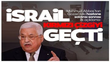 Filistin Devlet Başkanı Mahmud Abbas'dan hastane saldırısına tepki: "İsrail kırmızı çizgiyi geçti!"