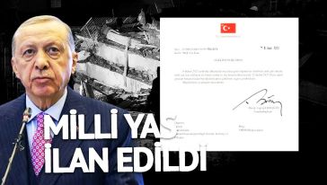 Cumhurbaşkanı Erdoğan duyurdu: '3 günlük milli yas ilan edildi'