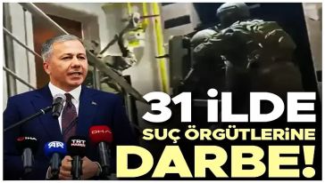İçişleri Bakanı Ali Yerlikaya duyurdu: "39 organize suç örgütü çökertildi..!"