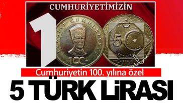 Türkiye yüzyılı logolu 5 Türk Lirası'nın basım kararı Resmi Gazete'de! Resmen tedavüle verildi!