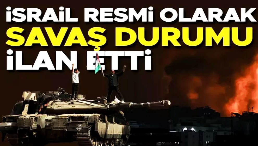 İsrail güvenlik kabinesi resmi olarak 'savaş' durumu ilan etti... Eğitime ara verildi!