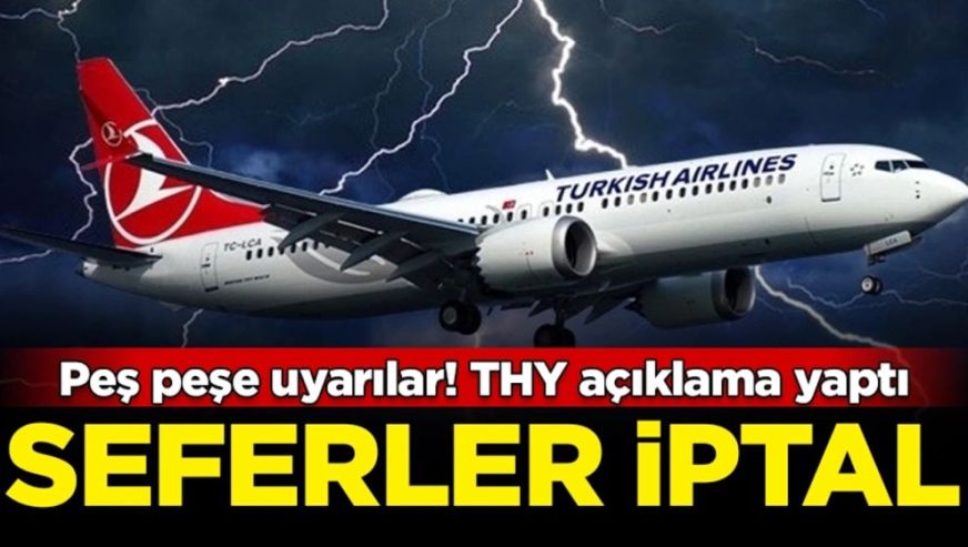 İstanbul Havalimanı'nda seferler iptal..!