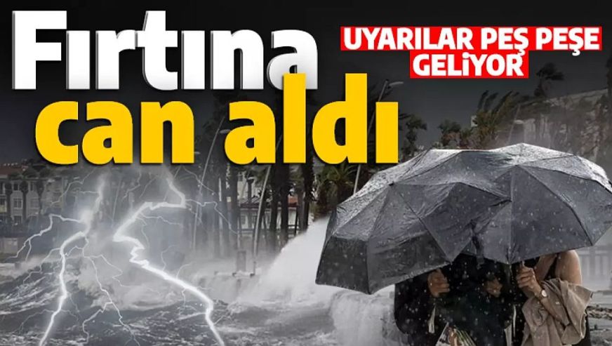 İstanbul'da sağanak ve fırtına can aldı...
