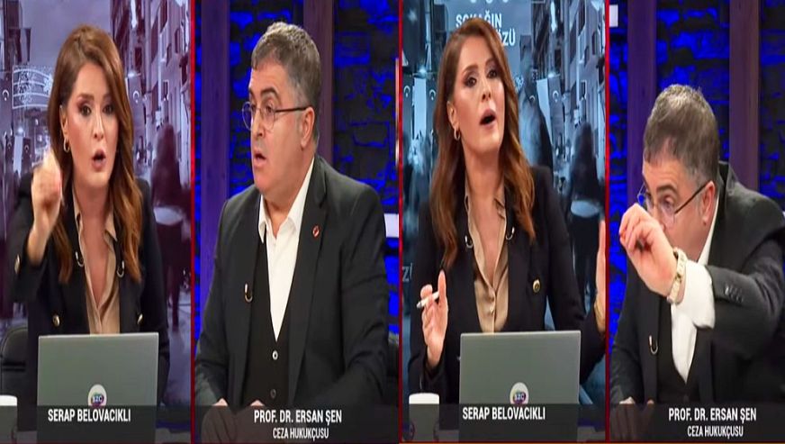 Sözcü TV'de Ersan Şen ile moderatör Serap Belovacıklı 'Fatih Terim Fonu' yüzünden birbirine girdi..!