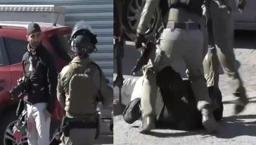 Canlı yayında İsrail şiddeti! Anadolu Ajansı kameramanı Mustafa Haruf'u dövüp yerlerde sürüklediler!